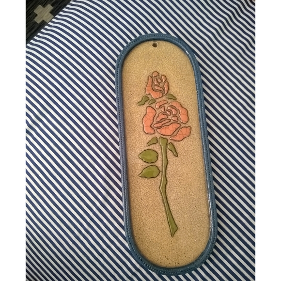 Vintage Other - Vintage Spanish hanging tile glazed art stoneware